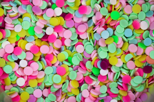 Round Confetti sprinkles fimo