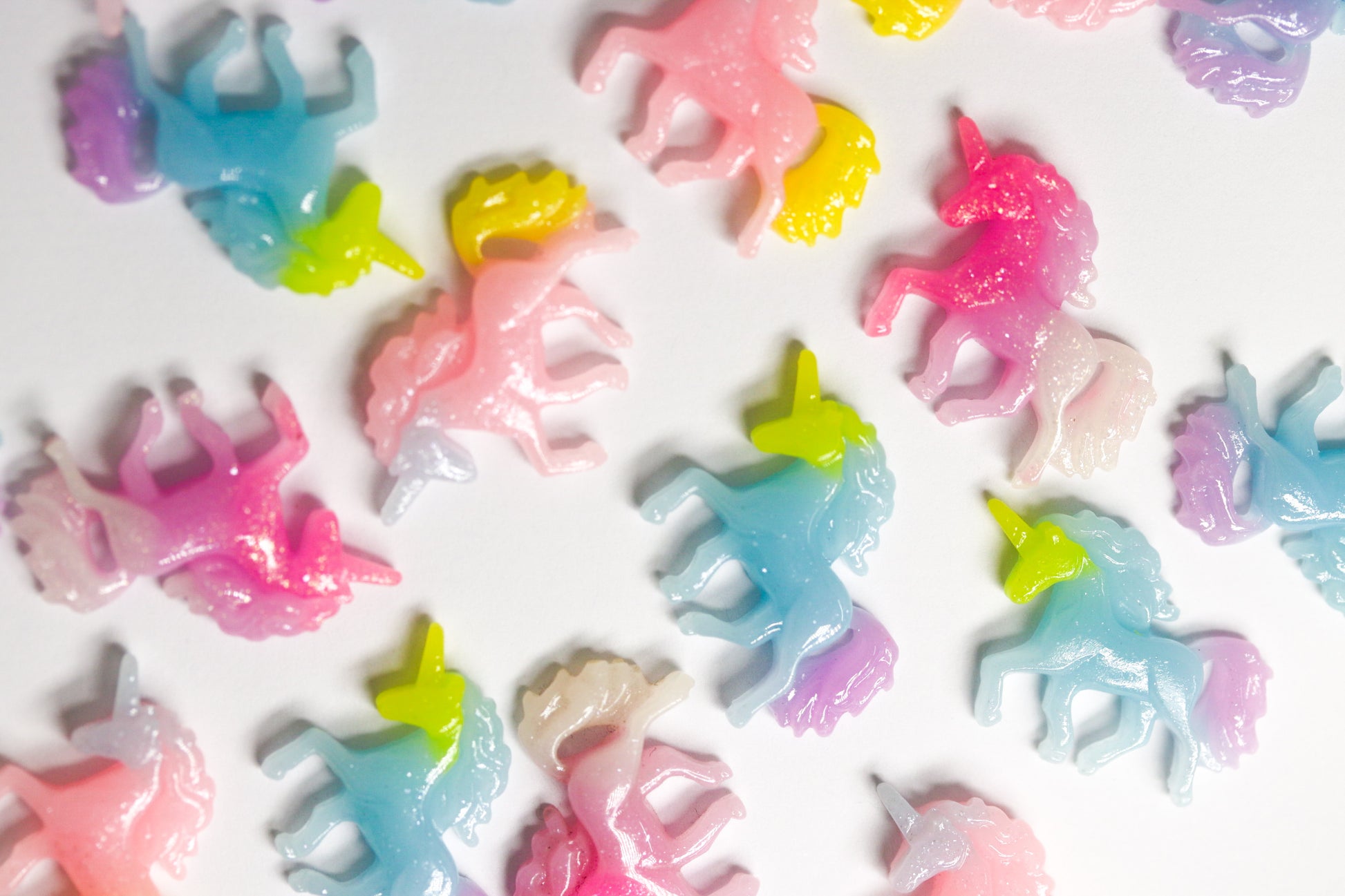 3D XL JUMBO UNICORN CHARMS x4 charm