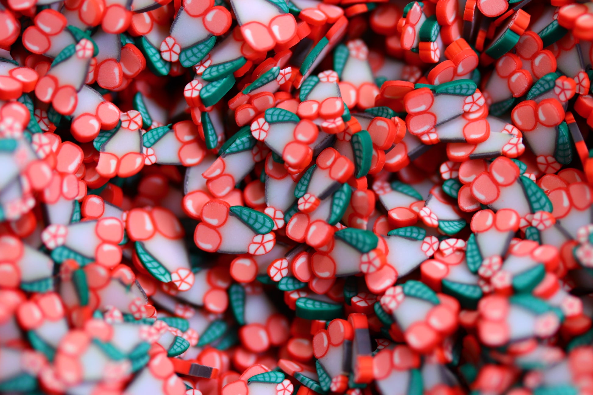 CHERRY FIMO PIECES fimo
