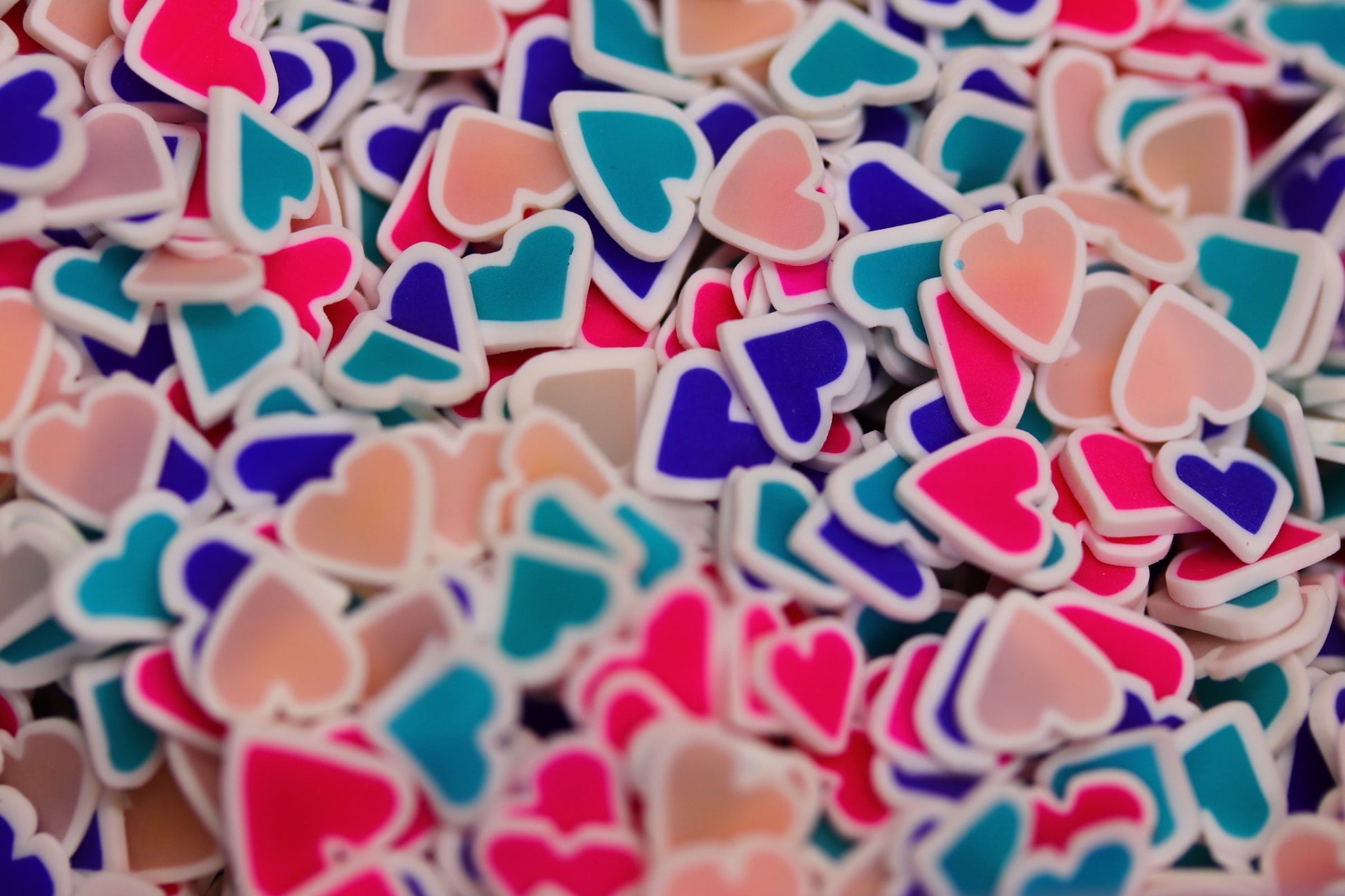 HEART FIMO PIECES fimo