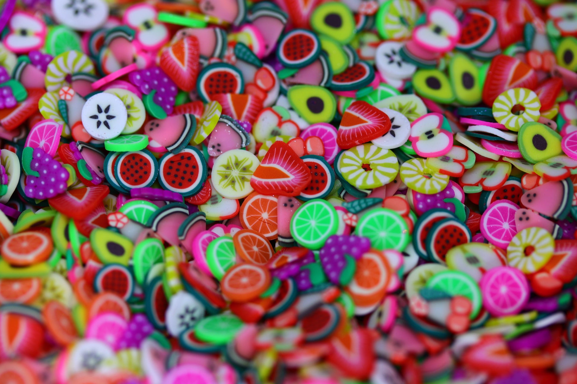 FRUIT SALAD FIMO PIECES fimo