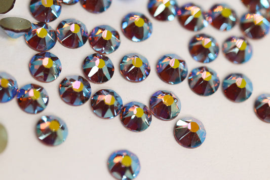 Light Amethyst AB SS16 (Unicorn Lab Rhinestones) nail crystals The original Shimmer Cuticle Oil – Handcrafted in Melbourne since 2017 – First cuticle oil droppers to hit the Australian market