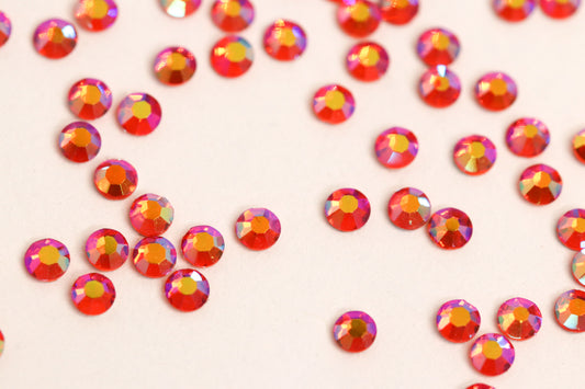 Orange AB SS6 (Unicorn Lab Rhinestones) nail crystals The original Shimmer Cuticle Oil – Handcrafted in Melbourne since 2017 – First cuticle oil droppers to hit the Australian market