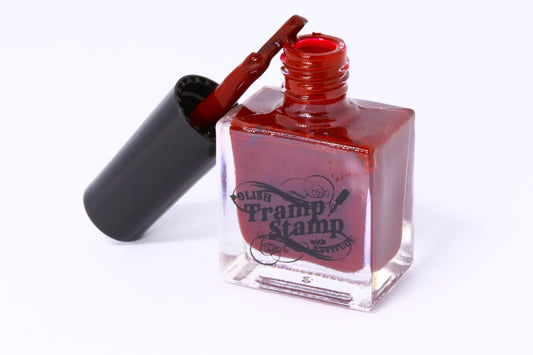 Stamping Polish 9 - Hooker Red 10ml stamping polish The original Shimmer Cuticle Oil – Handcrafted in Melbourne since 2017 – First cuticle oil droppers to hit the Australian market