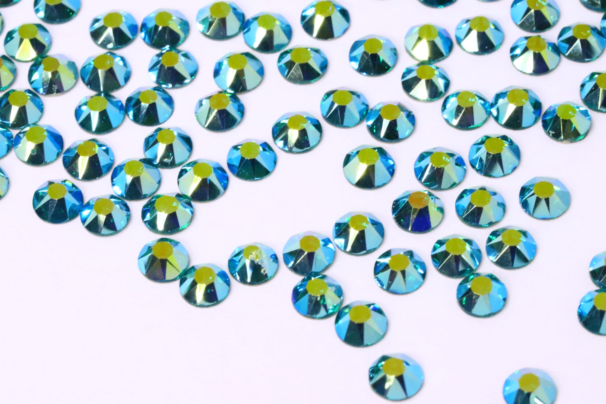 Blue Zircon AB SS16 (Unicorn Lab Rhinestones) nail crystals The original Shimmer Cuticle Oil – Handcrafted in Melbourne since 2017 – First cuticle oil droppers to hit the Australian market
