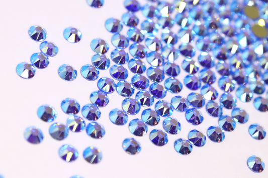 Light Sapphire AB SS16 (Unicorn Lab Rhinestones) nail crystals The original Shimmer Cuticle Oil – Handcrafted in Melbourne since 2017 – First cuticle oil droppers to hit the Australian market
