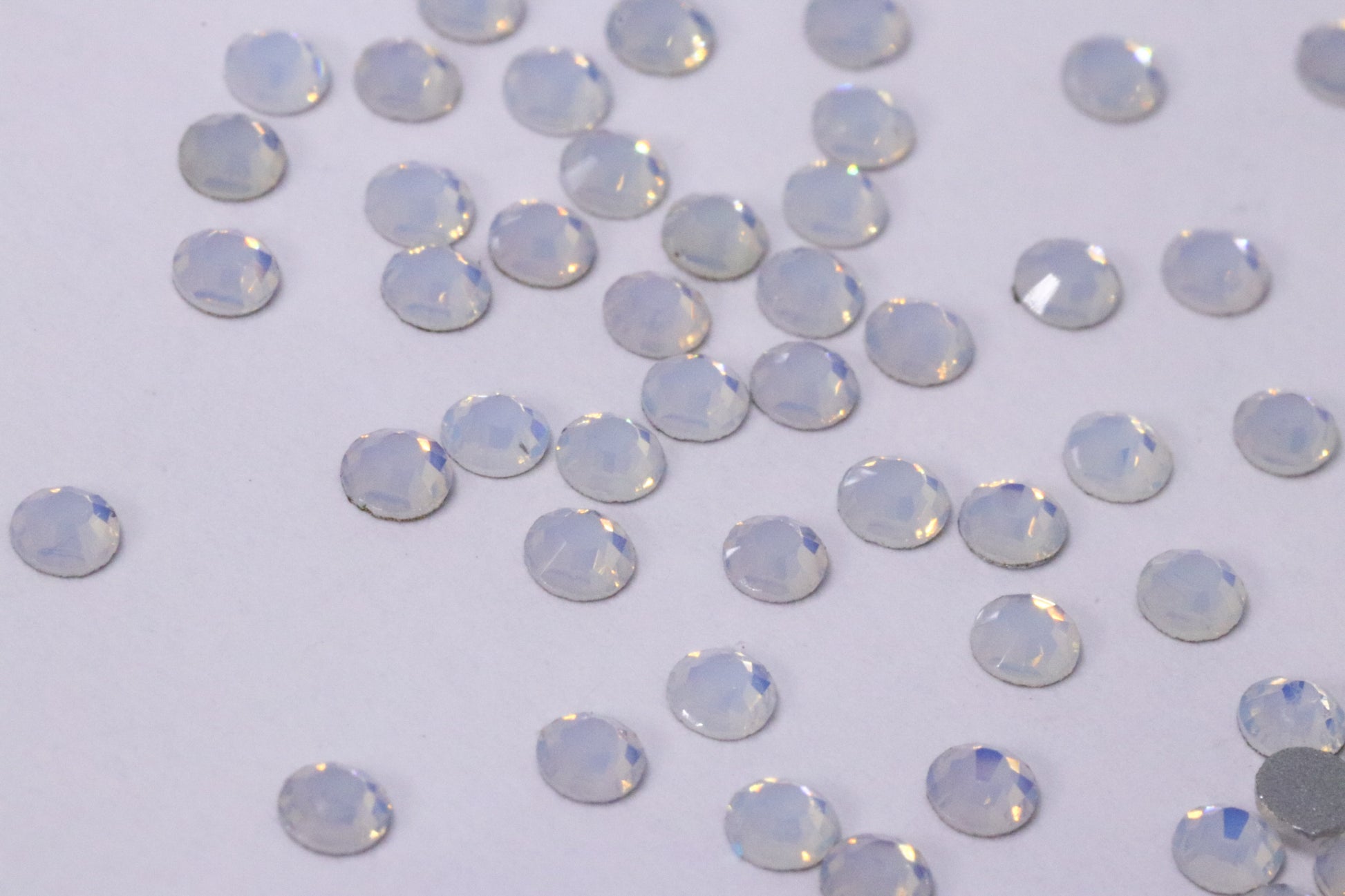 White Opal SS6 (Unicorn Lab Rhinestones) nail crystals The original Shimmer Cuticle Oil – Handcrafted in Melbourne since 2017 – First cuticle oil droppers to hit the Australian market