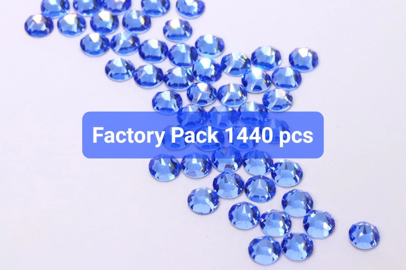Light Sapphire SS16 Rhinestones Pack - Nail Crystals - Unicorn Lab