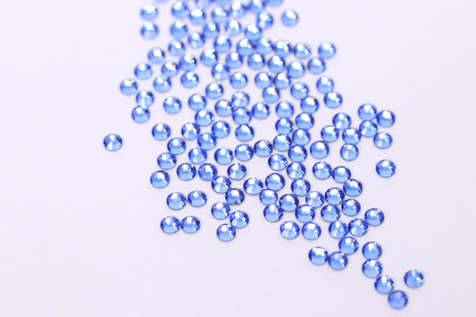 Light Sapphire SS6 (Unicorn Lab Rhinestones) nail crystals The original Shimmer Cuticle Oil – Handcrafted in Melbourne since 2017 – First cuticle oil droppers to hit the Australian market