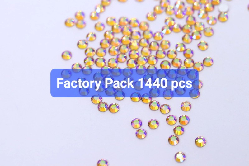 FACTORY PACK - Champagne AB SS6 - 1440 Crystals - Unicorn Lab