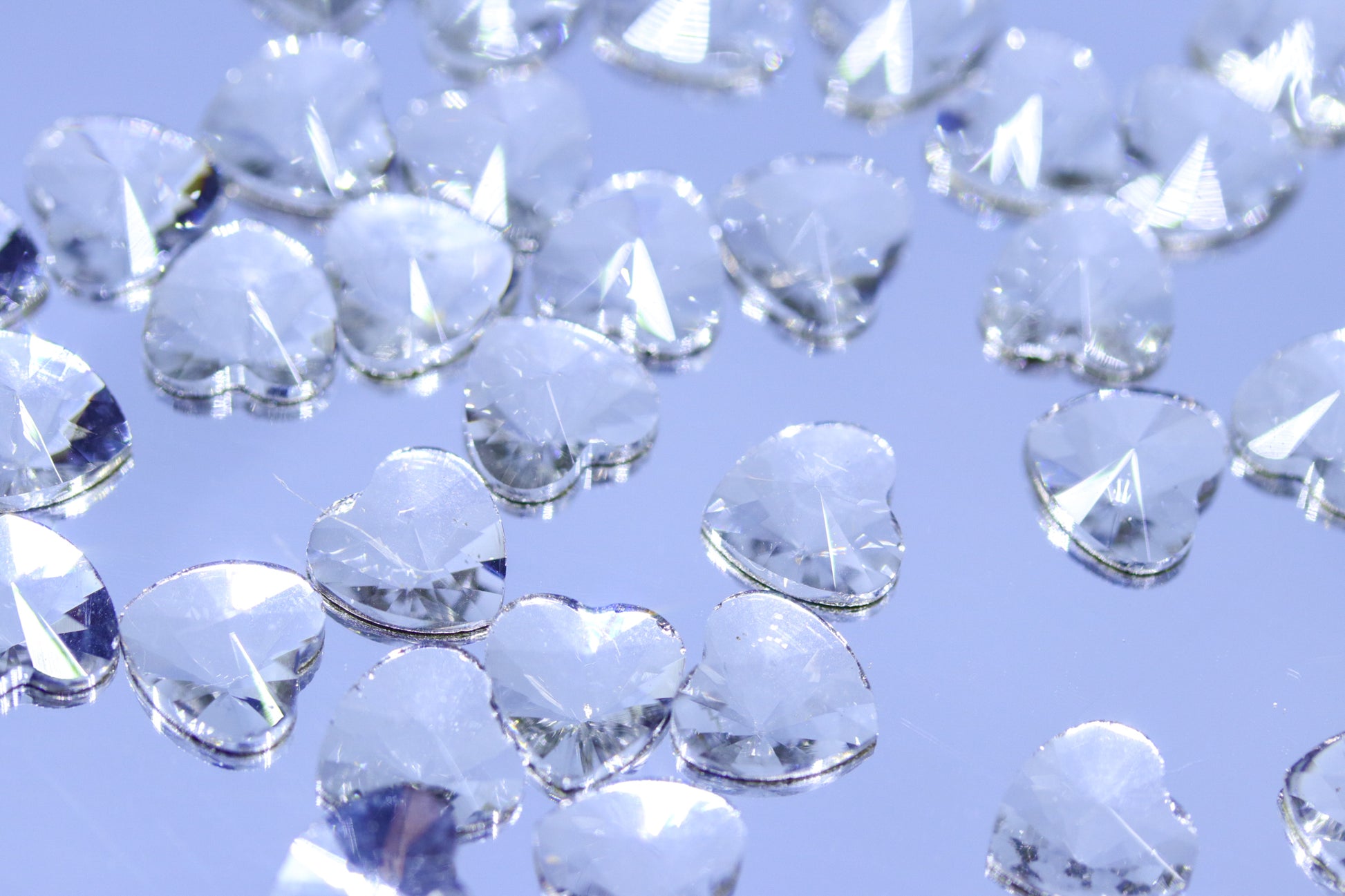 Crystal Heart Flatback 7mm (Unicorn Lab Rhinestones) nail crystals