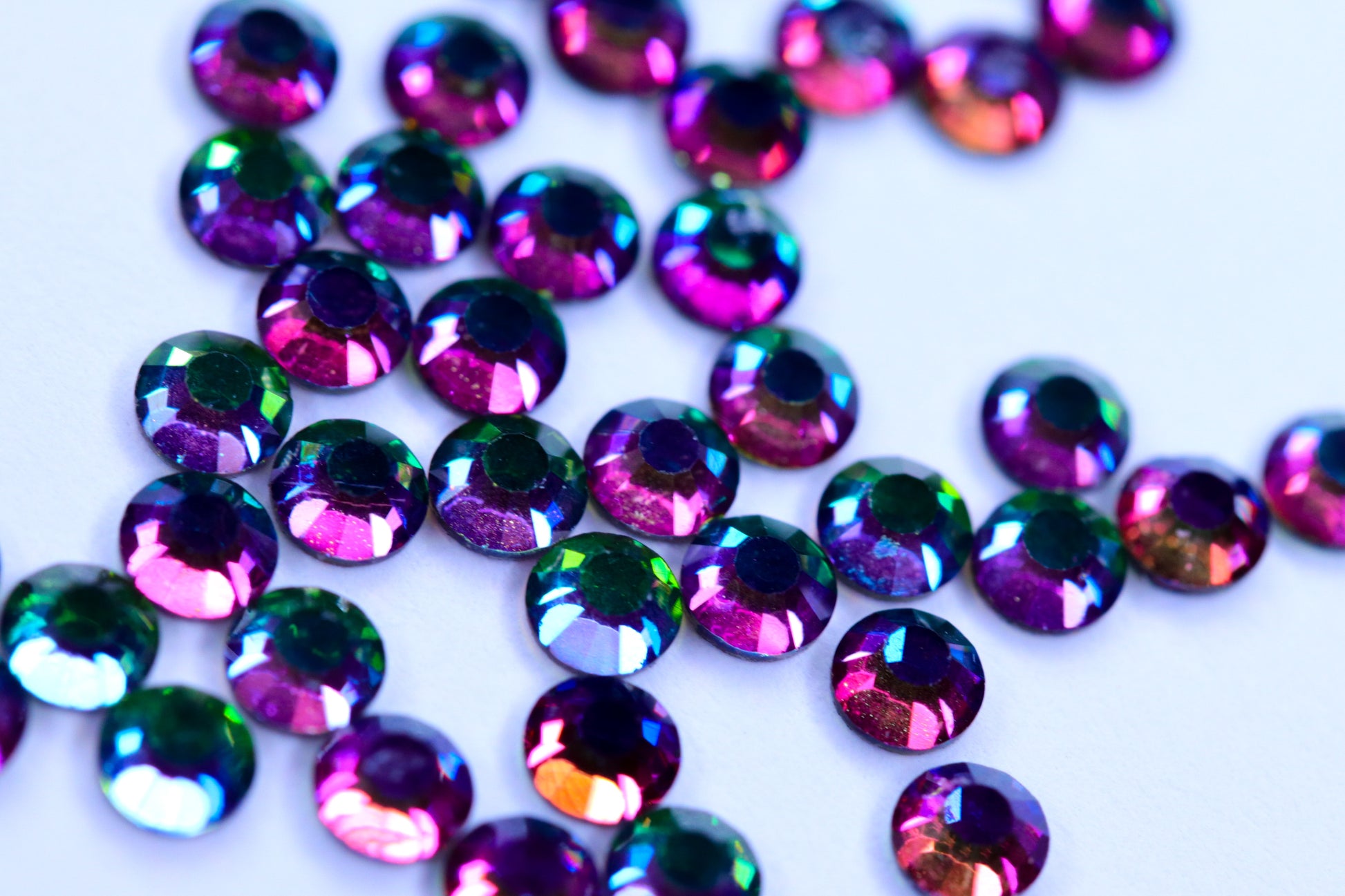 Green Volcano SS12 (Unicorn Lab Rhinestones) nail crystals The original Shimmer Cuticle Oil – Handcrafted in Melbourne since 2017 – First cuticle oil droppers to hit the Australian market