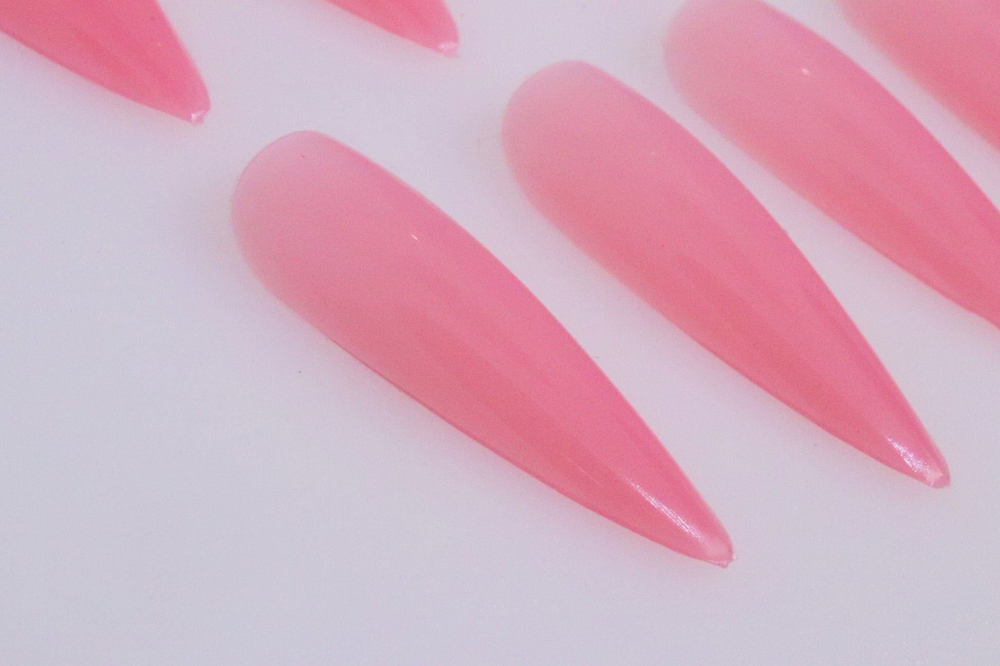 Long Pink Stiletto Tips nail extension The original Shimmer Cuticle Oil – Handcrafted in Melbourne since 2017 – First cuticle oil droppers to hit the Australian market