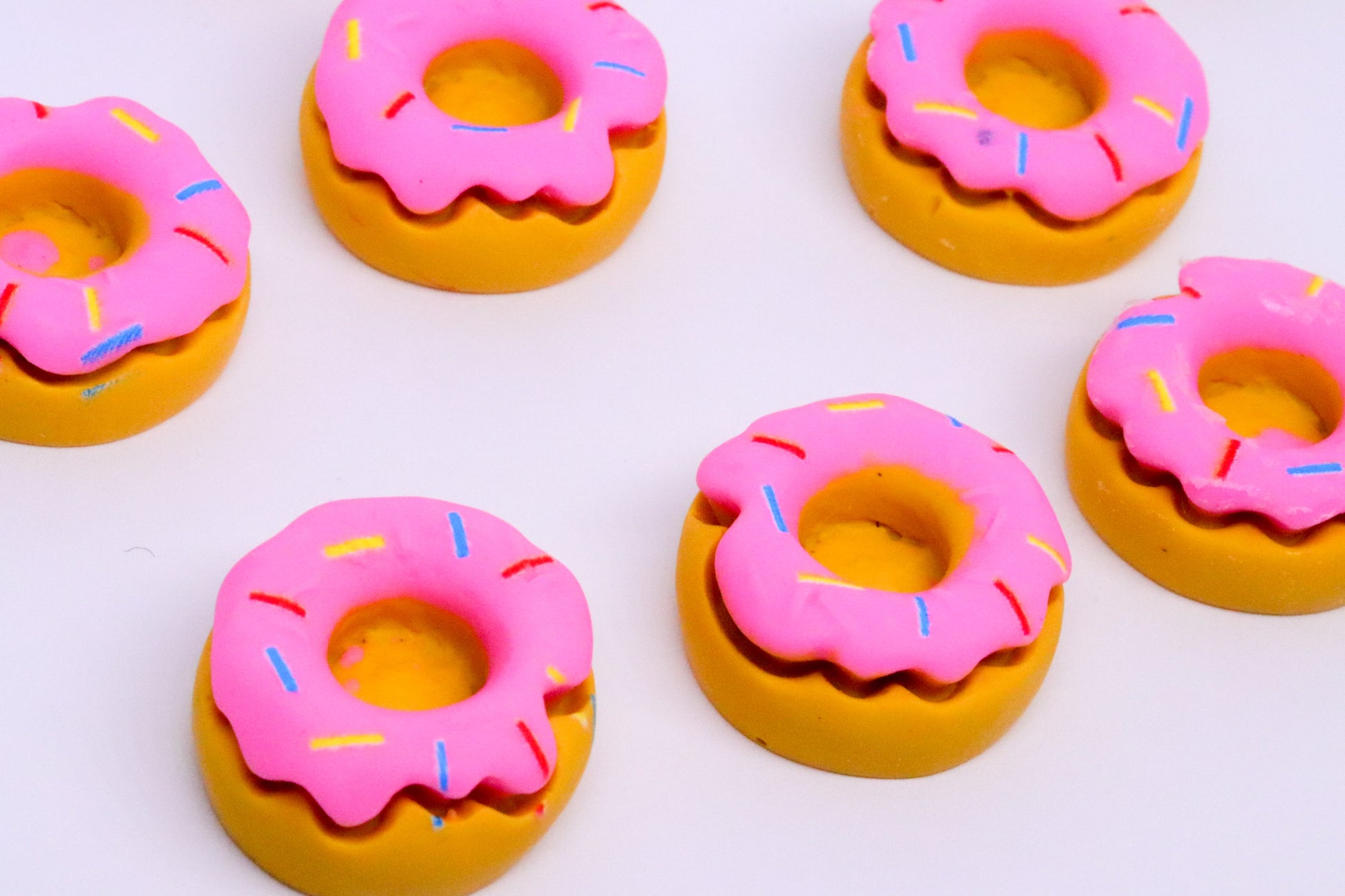 XL PINK ICED DONUTS CHARMS x8 charm