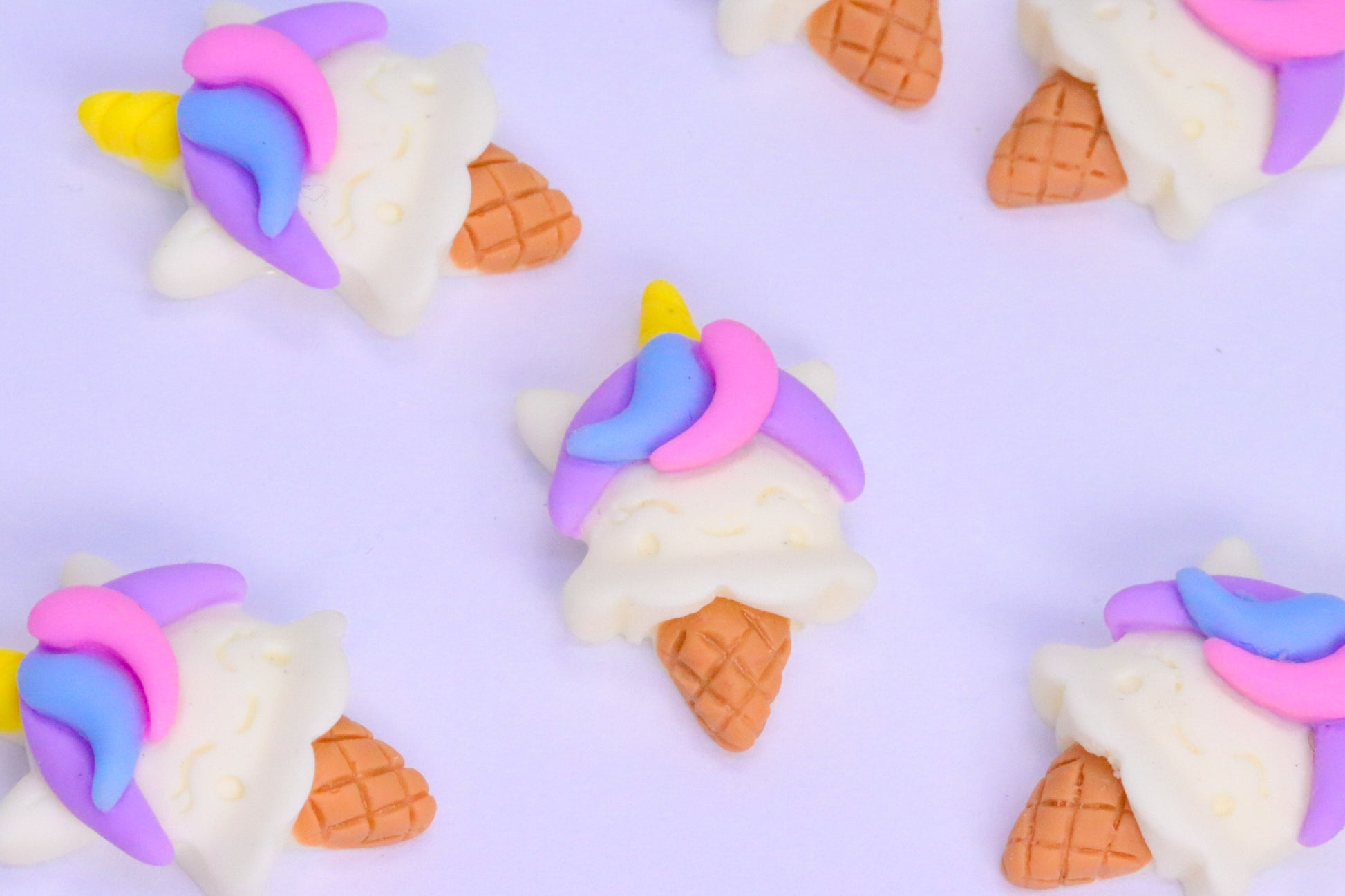 UNICORN ICE CREAM CHARMS x8 charm