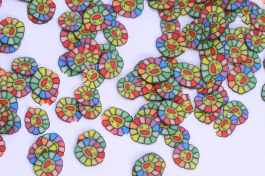 RAINBOW FLOWERS FIMO PIECES - Unicorn Lab
