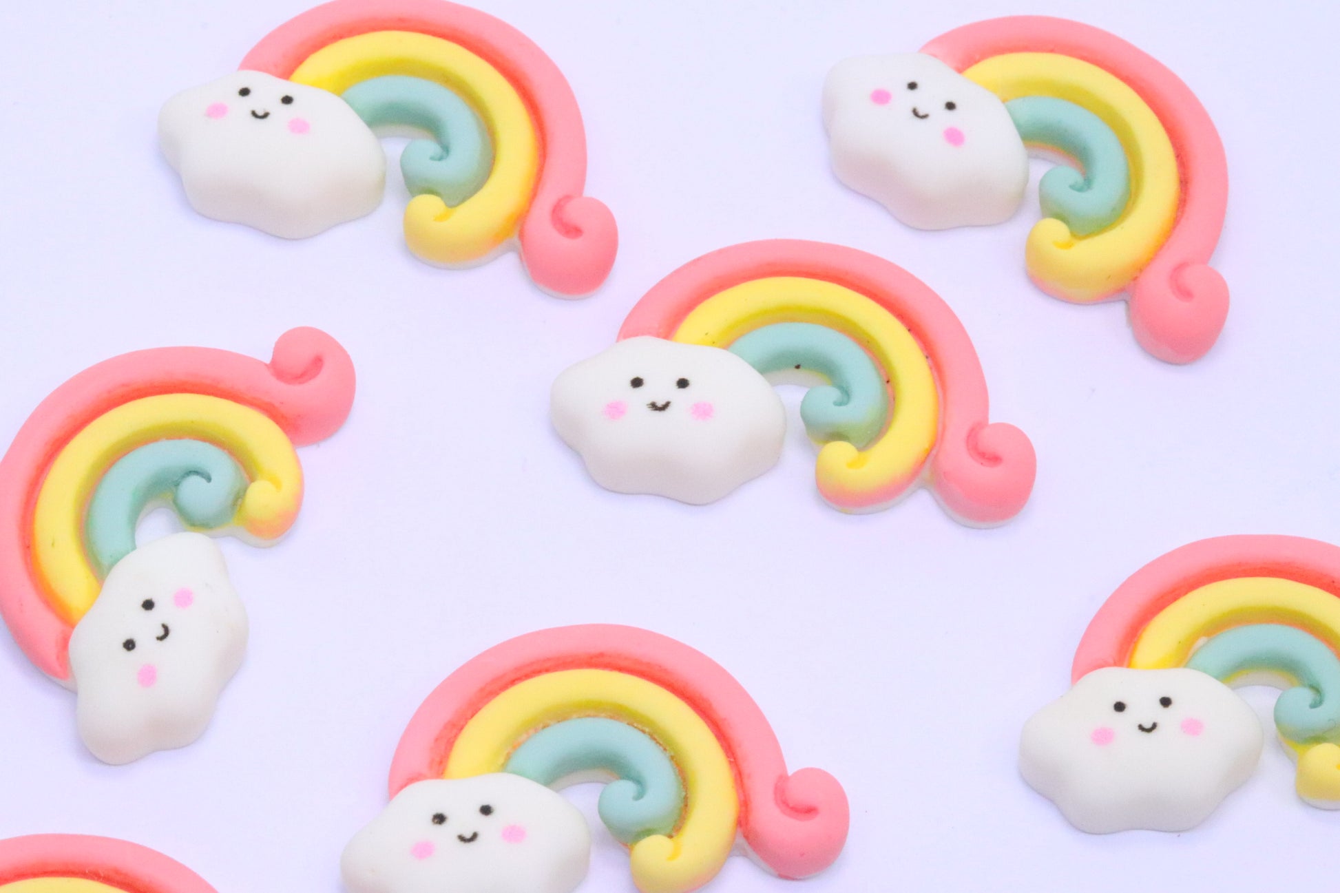XL PASTEL RAINBOW CHARMS x8 charm