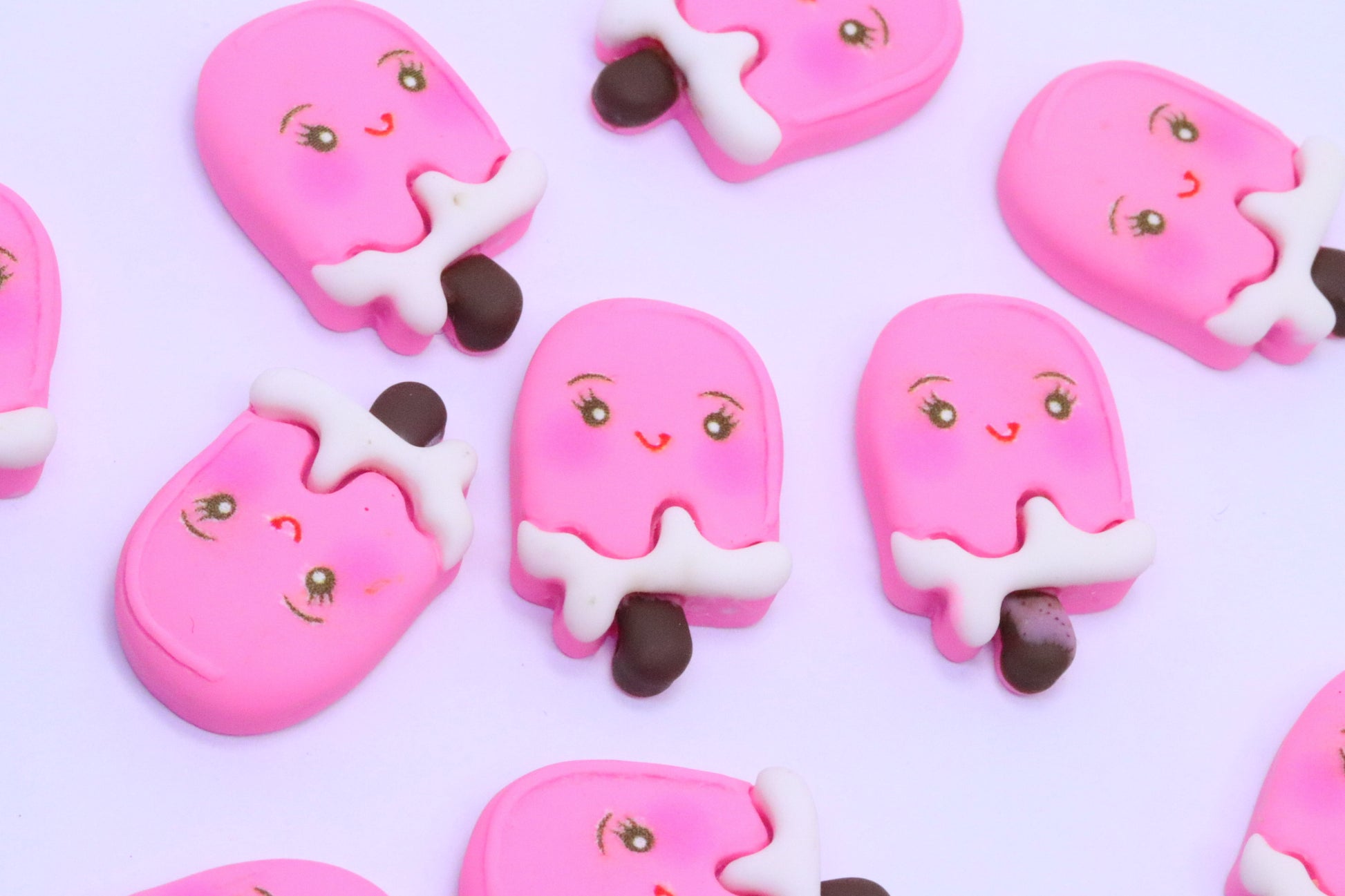 PINK ICE CREAM CHARMS x8 charm