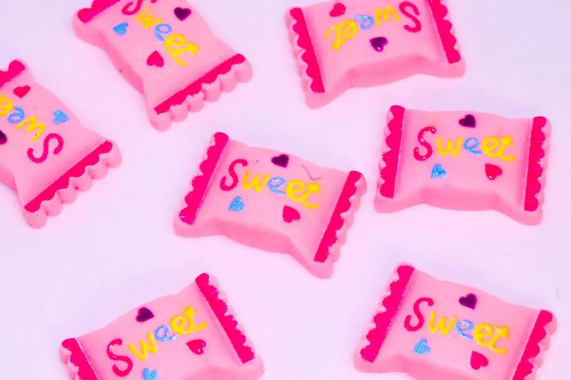 PINK SWEET CHARMS x8 - Unicorn Lab