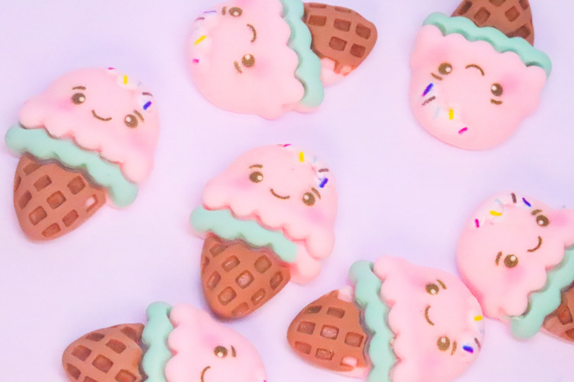 CUTE ICE CREAM x8 charm