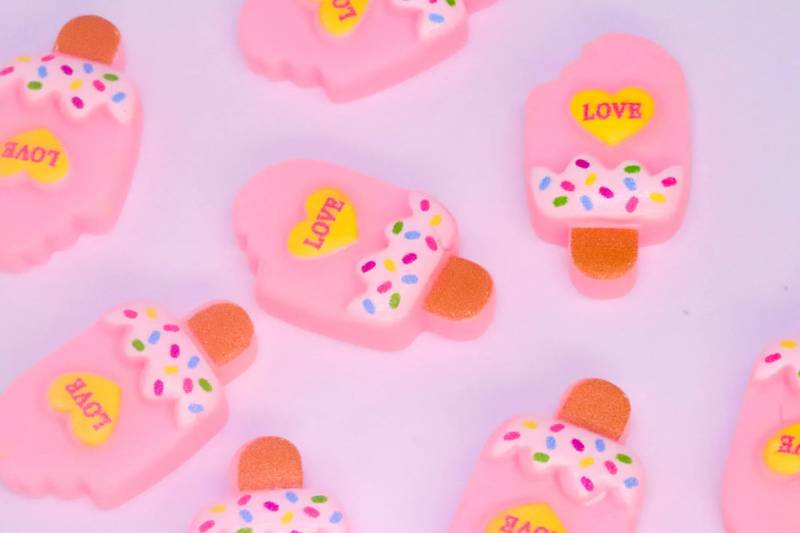 LOVE ICE CREAM charm x8 - Unicorn Lab