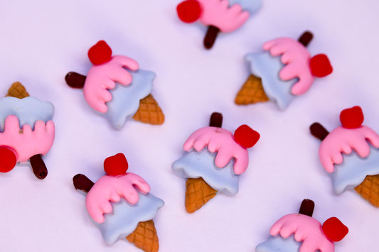CHERRY SCOOP ICE CREAM x8 charm