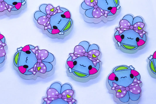FLAT BUNNY CHARMS x8 - Unicorn Lab