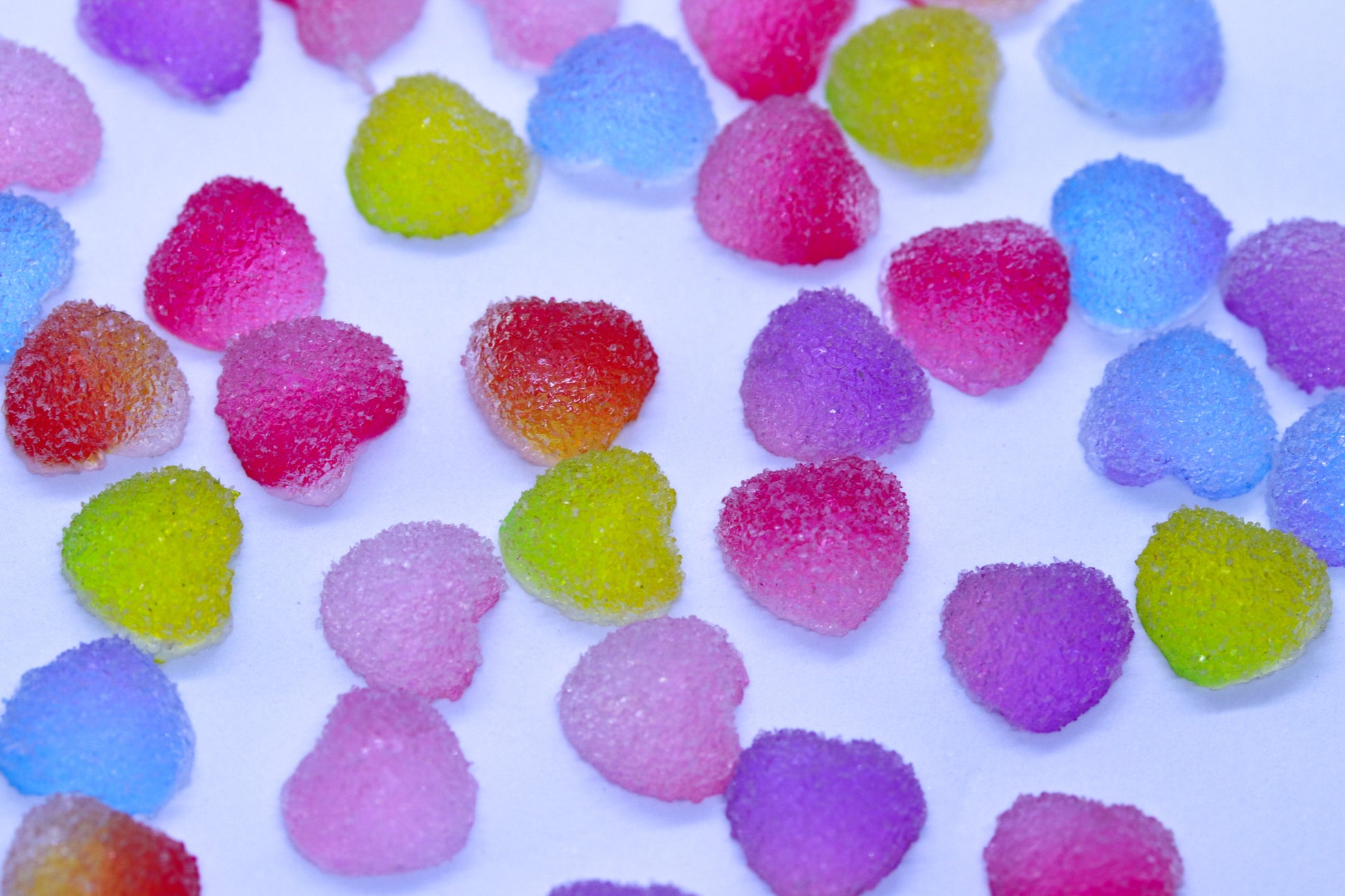 MINI SUGAR HEART CHARMS x20 charm