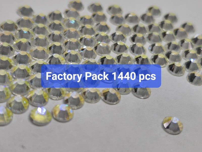 FACTORY PACK - White Aurora SS16 - 1440 Crystals - Unicorn Lab