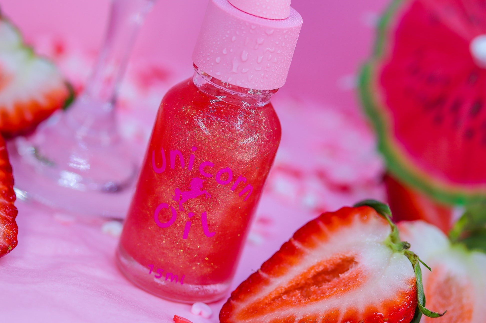 Strawberry Cocktail Unicorn Cuticle Oil unicorn oil The original Shimmer Cuticle Oil – Handcrafted in Melbourne since 2017 – First cuticle oil droppers to hit the Australian market