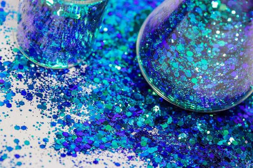 Peacock Shift Glitter - Blue Shift Glitter in Test Tube - Unicorn Lab