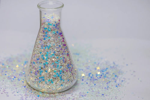 Aurora Glitter Stars - Bulk Glitter Stars for Crafts - Unicorn Lab