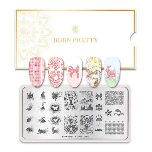 Stamping Plate - BPL08 stamping plate The original Shimmer Cuticle Oil – Handcrafted in Melbourne since 2017 – First cuticle oil droppers to hit the Australian market