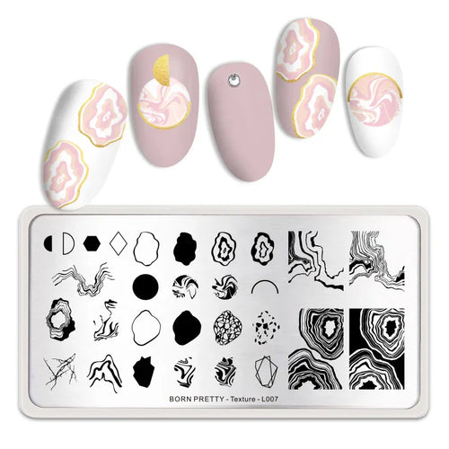 Stamping Plate - BPL07 Texture - Unicorn Lab