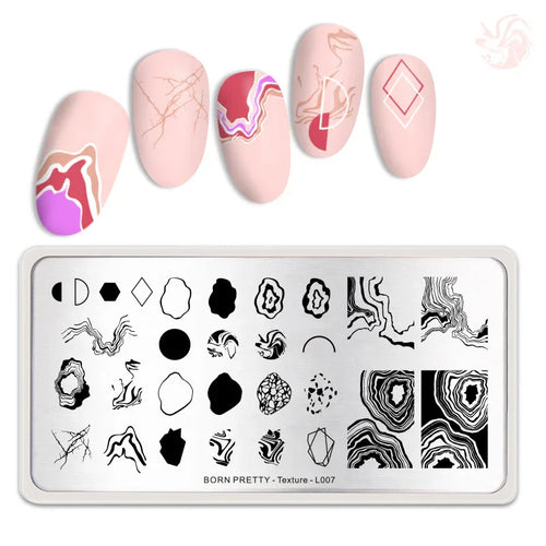 Stamping Plate - BPL07 Texture - Unicorn Lab