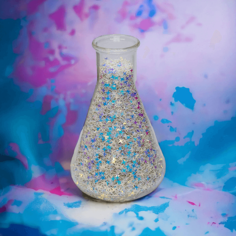 Aurora Glitter Stars - Bulk Glitter Stars for Crafts - Unicorn Lab