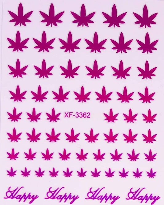Nail Stickers - PINK 420 - 3362 - Unicorn Lab