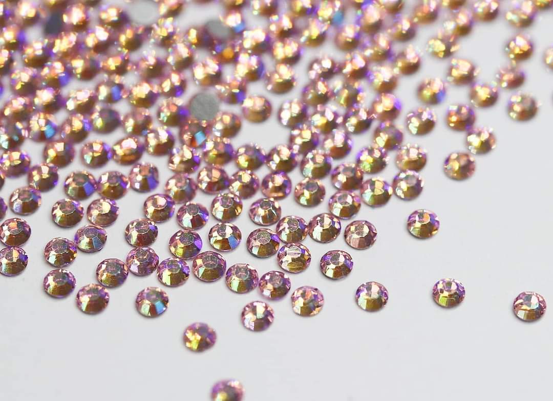Light Pink AB SS6 (Unicorn Lab Rhinestones) nail crystals The original Shimmer Cuticle Oil – Handcrafted in Melbourne since 2017 – First cuticle oil droppers to hit the Australian market