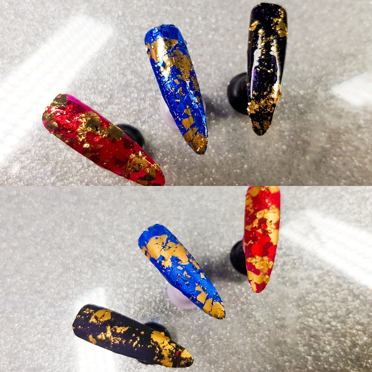 Volcano foil - red & gold nail foil The original Shimmer Cuticle Oil – Handcrafted in Melbourne since 2017 – First cuticle oil droppers to hit the Australian market