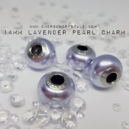 Lavender Pearl Charm (5890) charm
