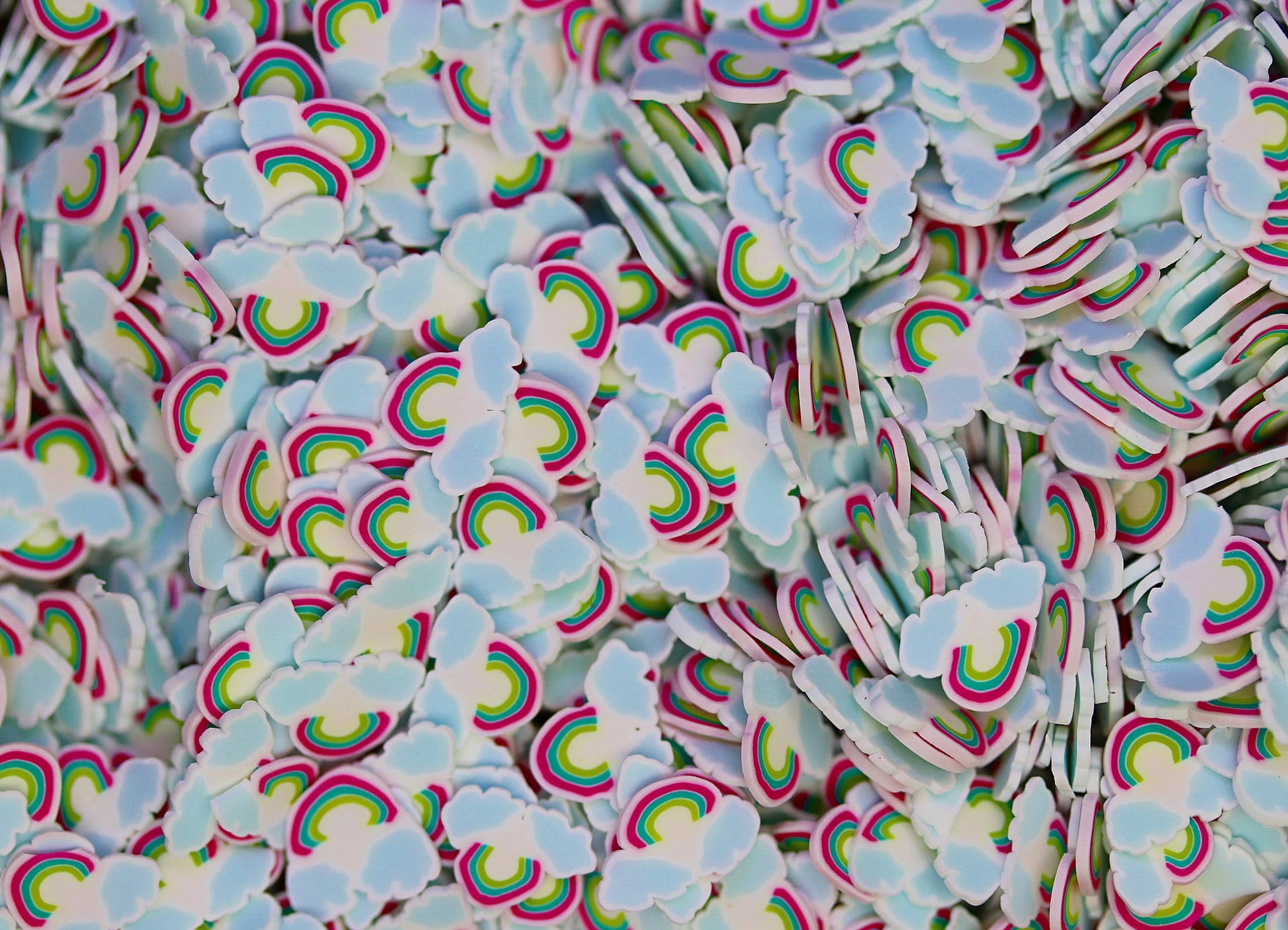 RAINBOW FIMO PIECES fimo