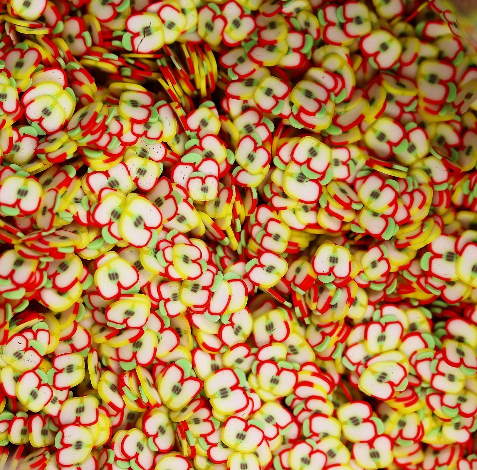 RED APPLE FIMO PIECES - Unicorn Lab