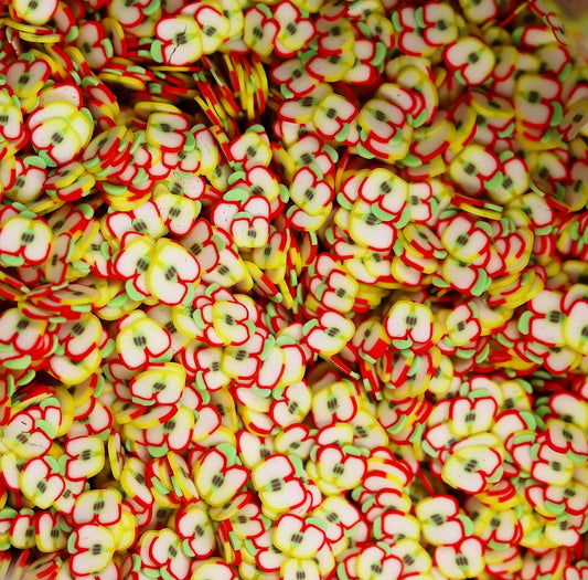 RED APPLE FIMO PIECES - Unicorn Lab