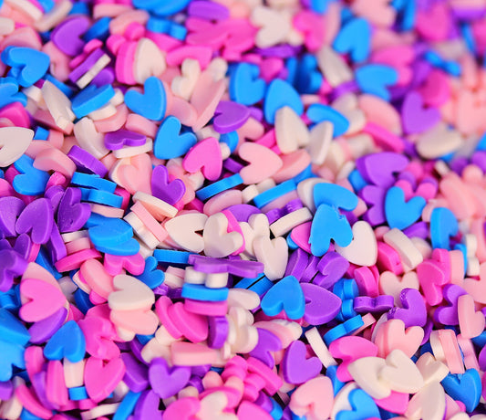 Pastel heart sprinkles