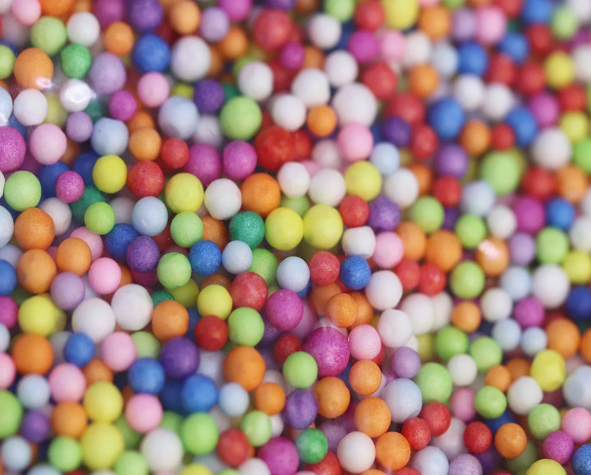 Rainbow foam balls - Unicorn Lab