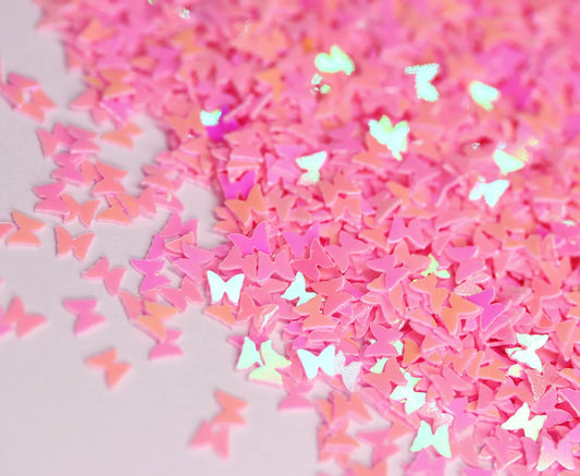 Pink Iridescent Butterfly Glitter - Unicorn Lab