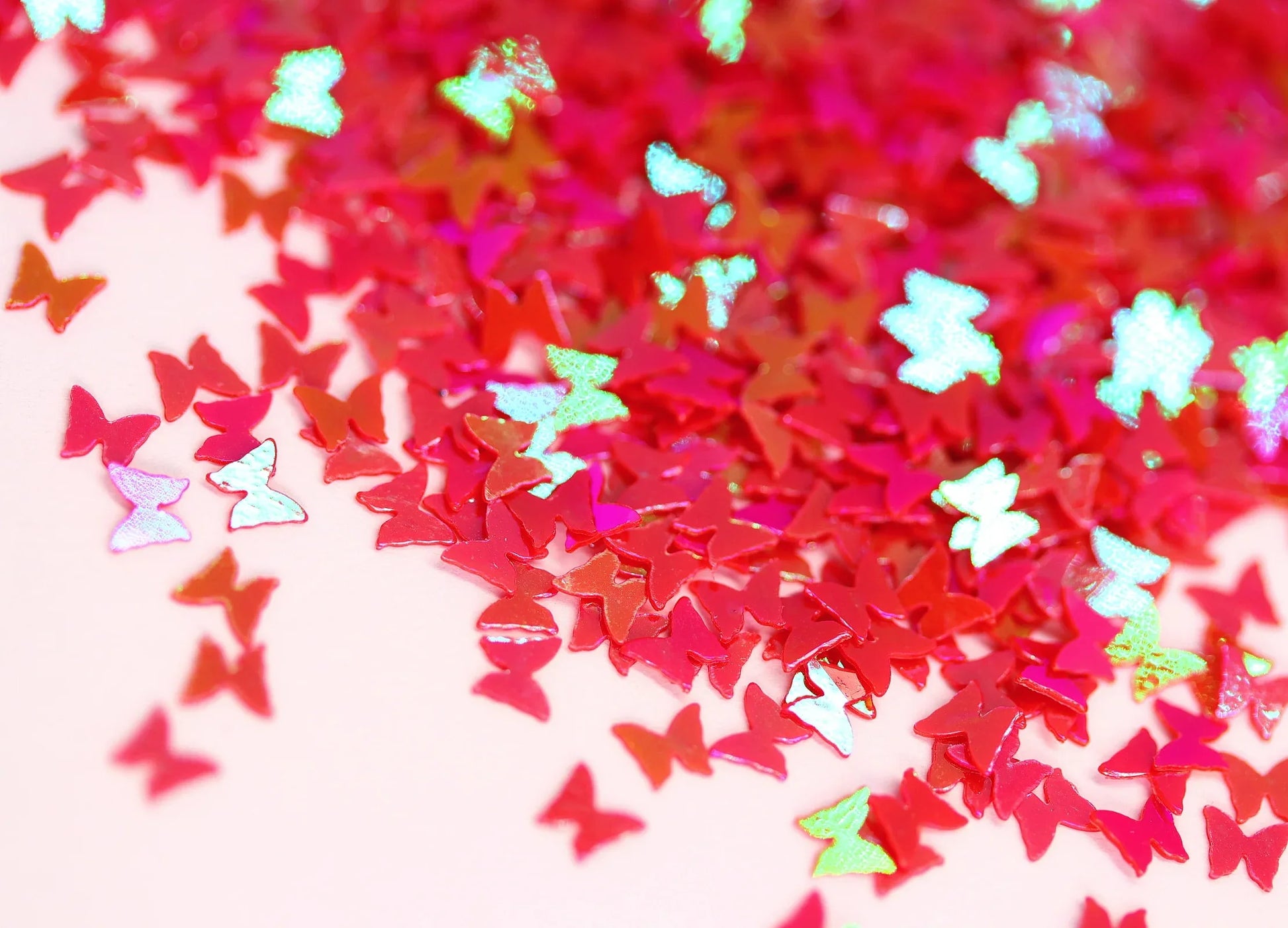 Red Iridescent Butterfly Glitter - Unicorn Lab