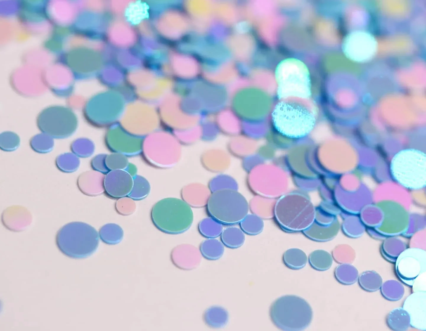 Blue Mixed Dots Glitter - Unicorn Lab