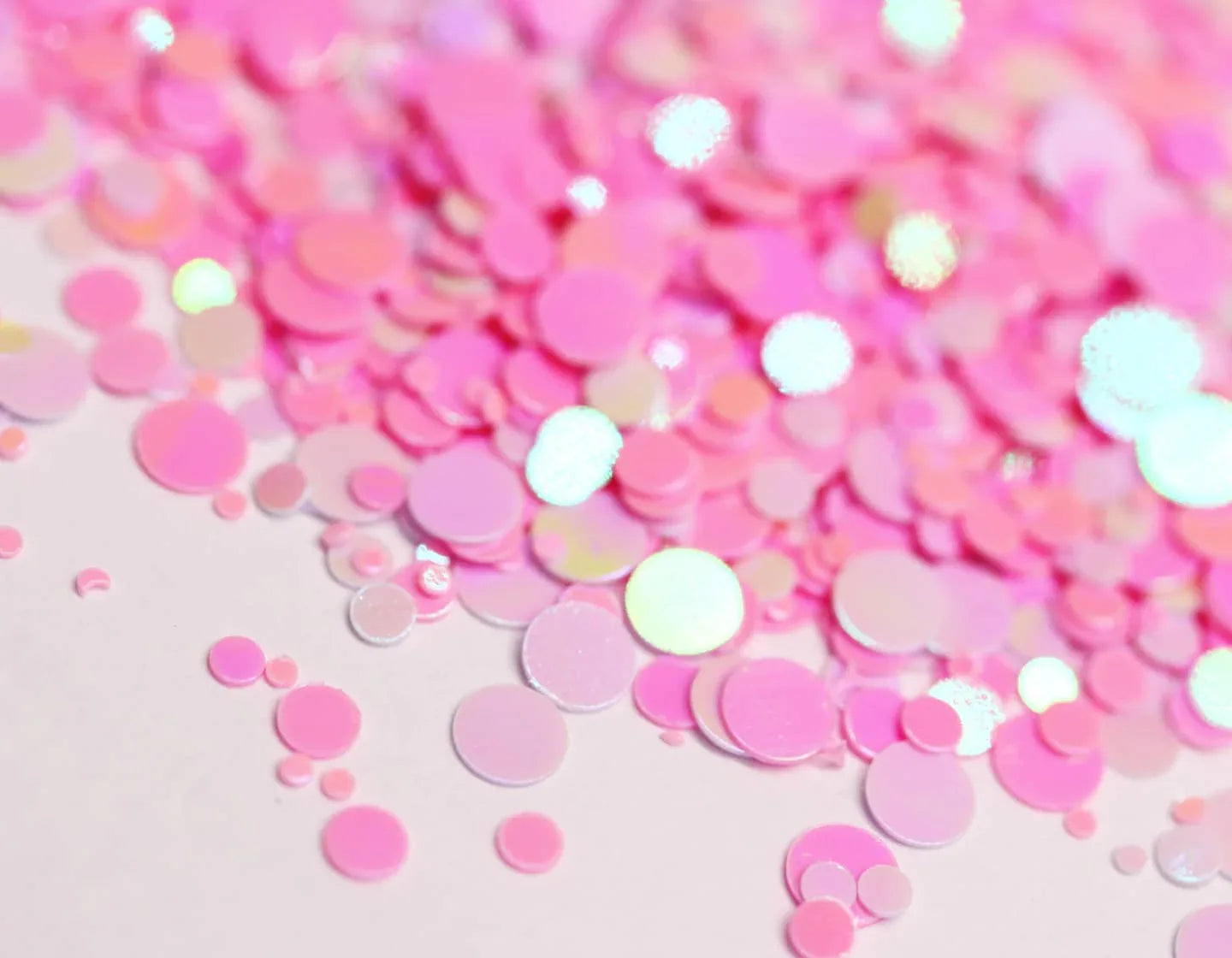 Pink Mixed Dots Glitter - Unicorn Lab