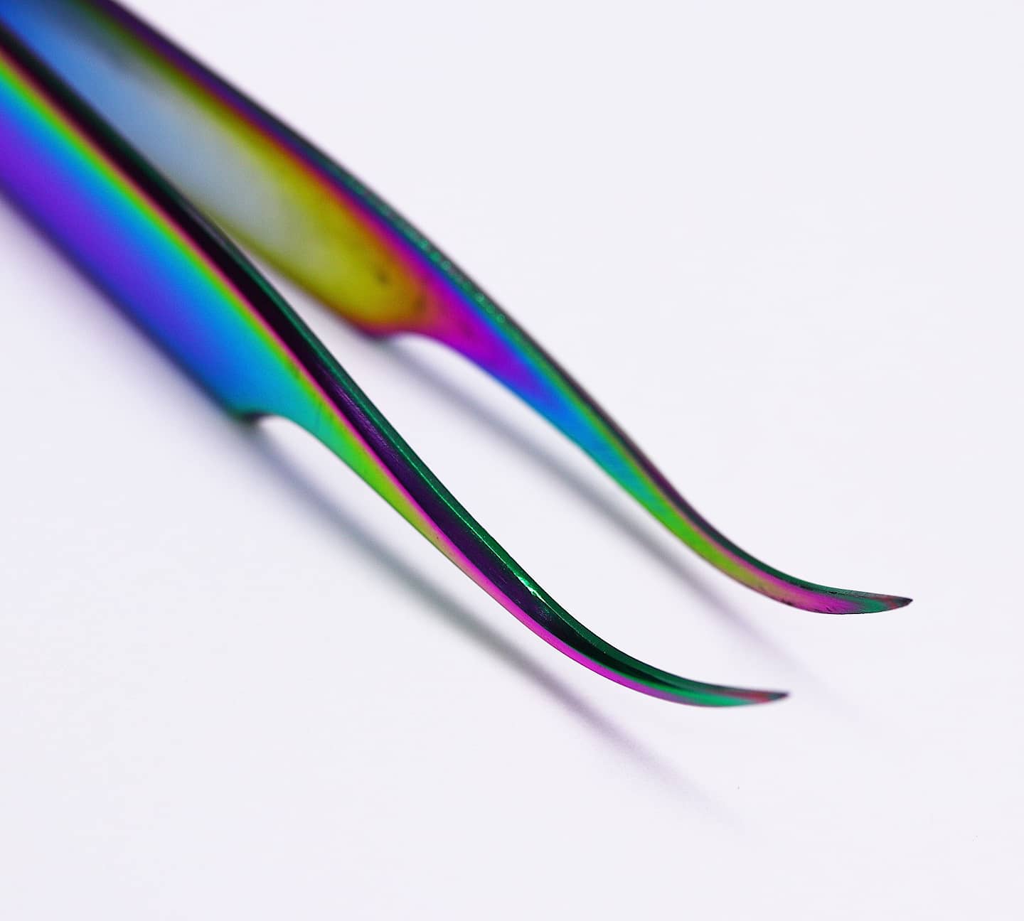 Rainbow Curved Tweezers tweezer The original Shimmer Cuticle Oil – Handcrafted in Melbourne since 2017 – First cuticle oil droppers to hit the Australian market